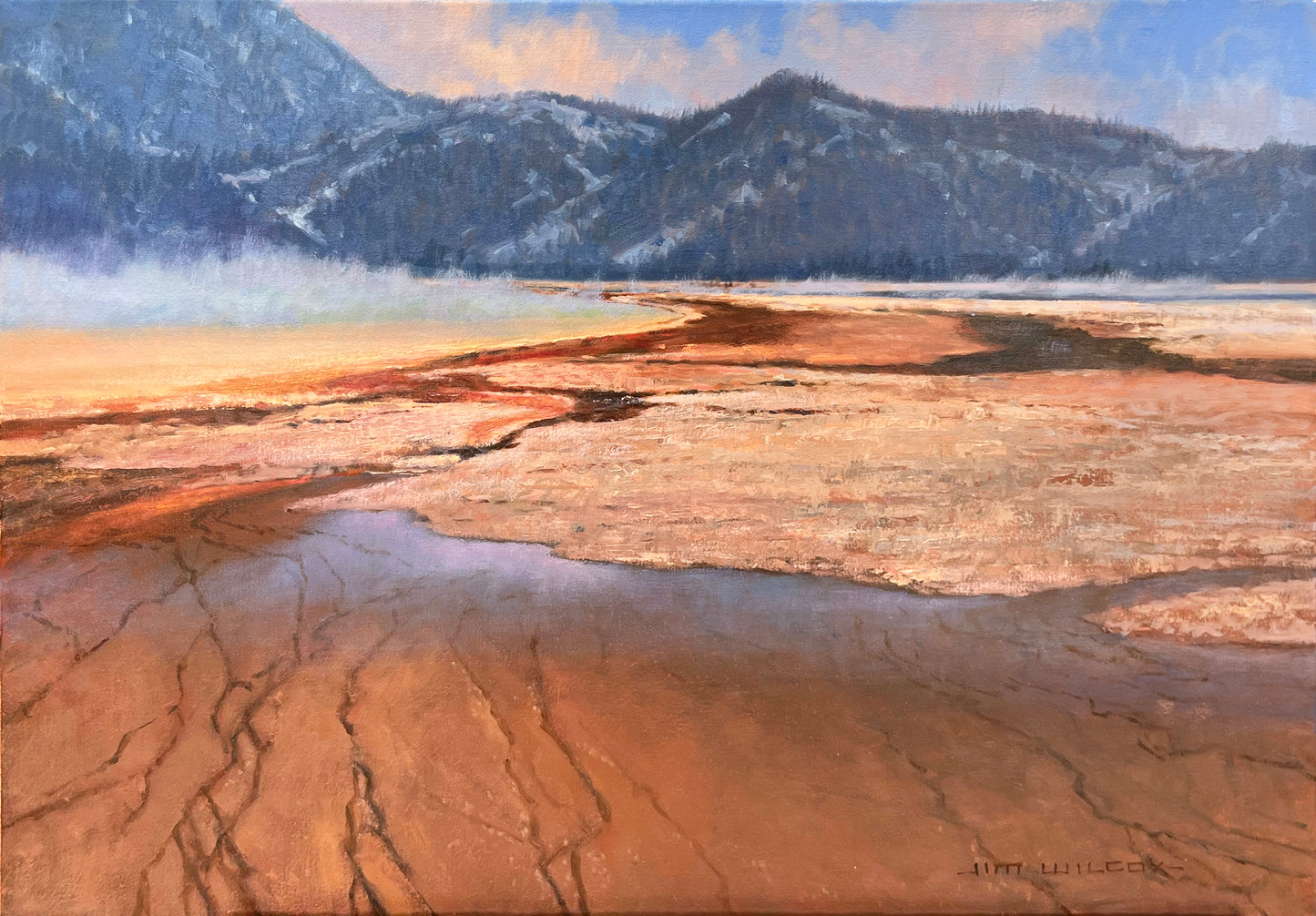 Grand Prismatic Spring - Yellowstone Geyser," by Jim Wilcox