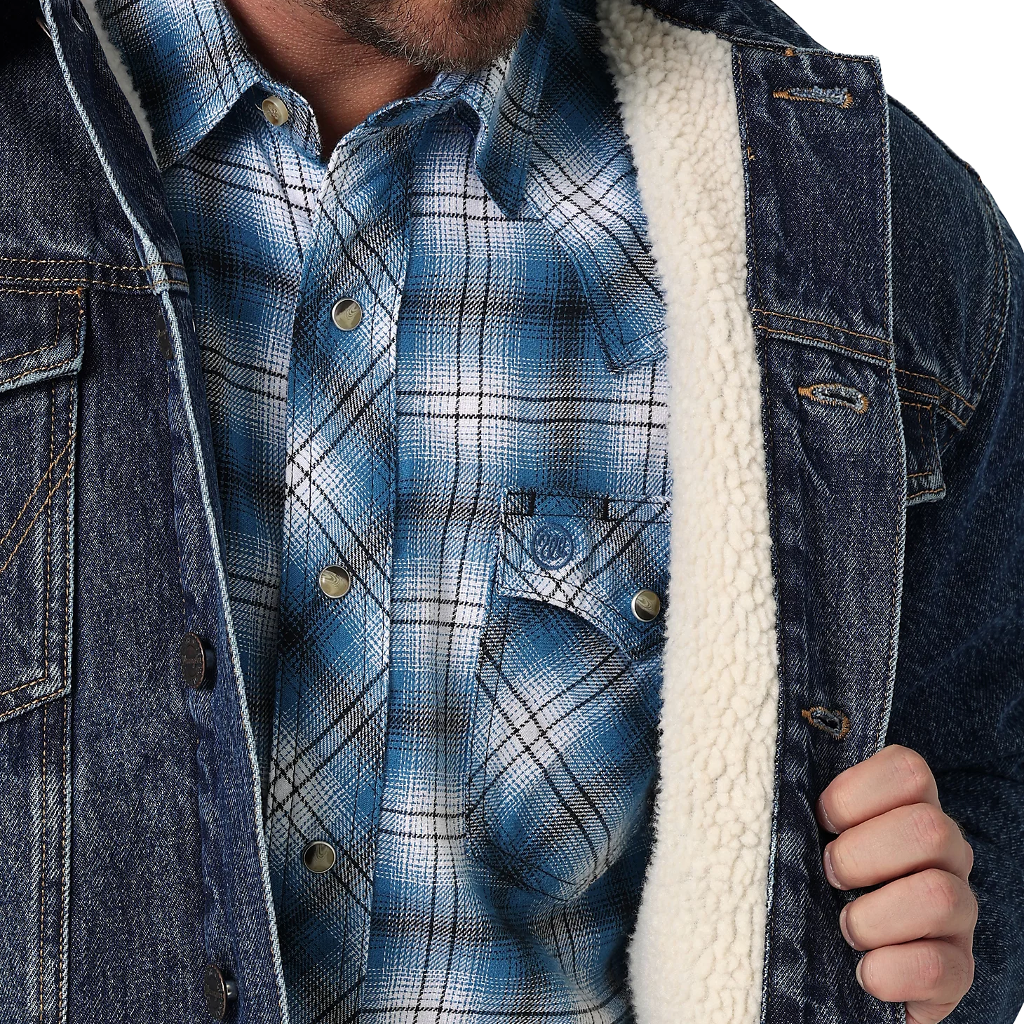 Sherpa lined western outlet jacket