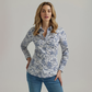 Wrangler Women's All Occasion Western Snap Shirt - Paisley Blue