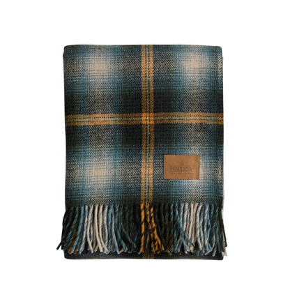 Pendleton Motor Robe Throw with Leather Carrier