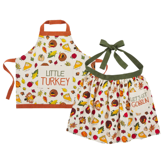 Mom and Me Two Piece Thanksgiving Apron Set