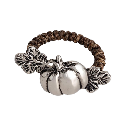 Metal Pumpkin Napkin Rings