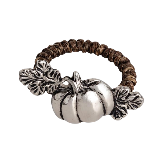 Metal Pumpkin Napkin Rings