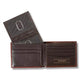 Ariat Brown Leather Floral Embossed Bifold Wallet