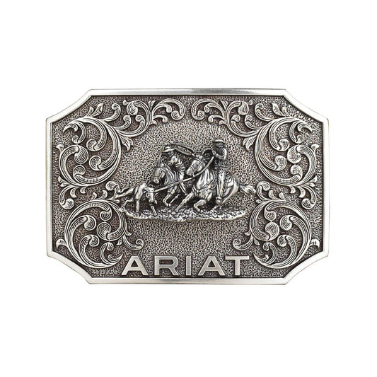 Ariat Men's Team Roper Rectangle Belt Buckle