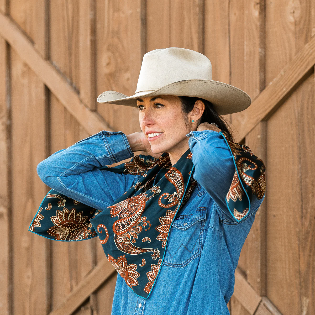 Fringe "Cattleman" Silk Ranchi Rag™