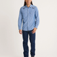 Pendleton Men's Harding Embroidered Chambray Gambler Shirt - Light Blue/Harding