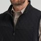 Wrangler Men's George Strait Zip Front Solid Knit Vest
