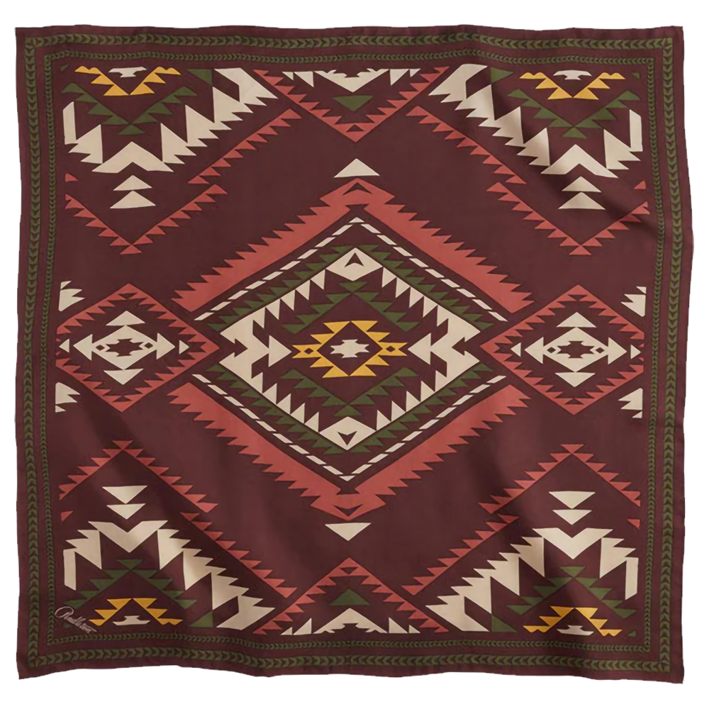 Pendleton Silk Scarf - Bridge Creek Maroon