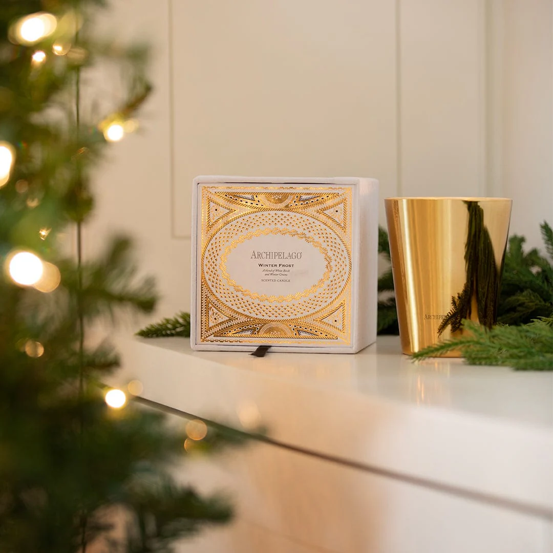 Archipelago Winter Frost Mantel Candle