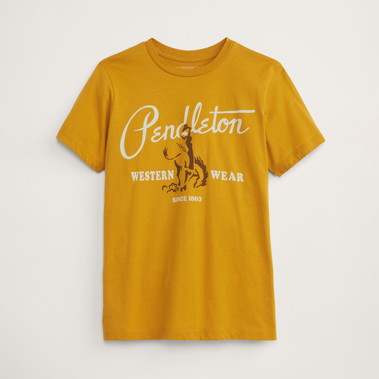 Pendleton Women's Cowgirl Graphic Tee - Gold