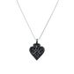 Coreen Cordova "Silver Bird Heart" Triple-Plated Pendant