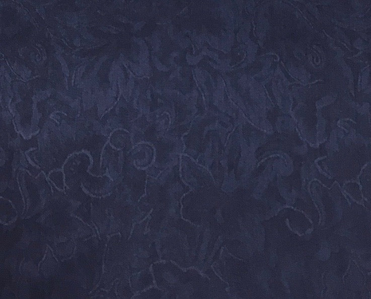 Navy Jacquard Silk Wild Rag - 34.5"