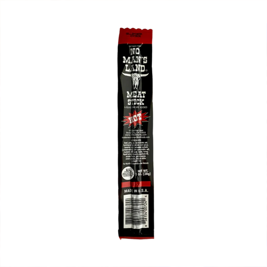 No Man's Land Beef Stick - Hot - 1 oz