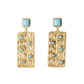 Christina Greene Peekaboo Earrings - Turquoise