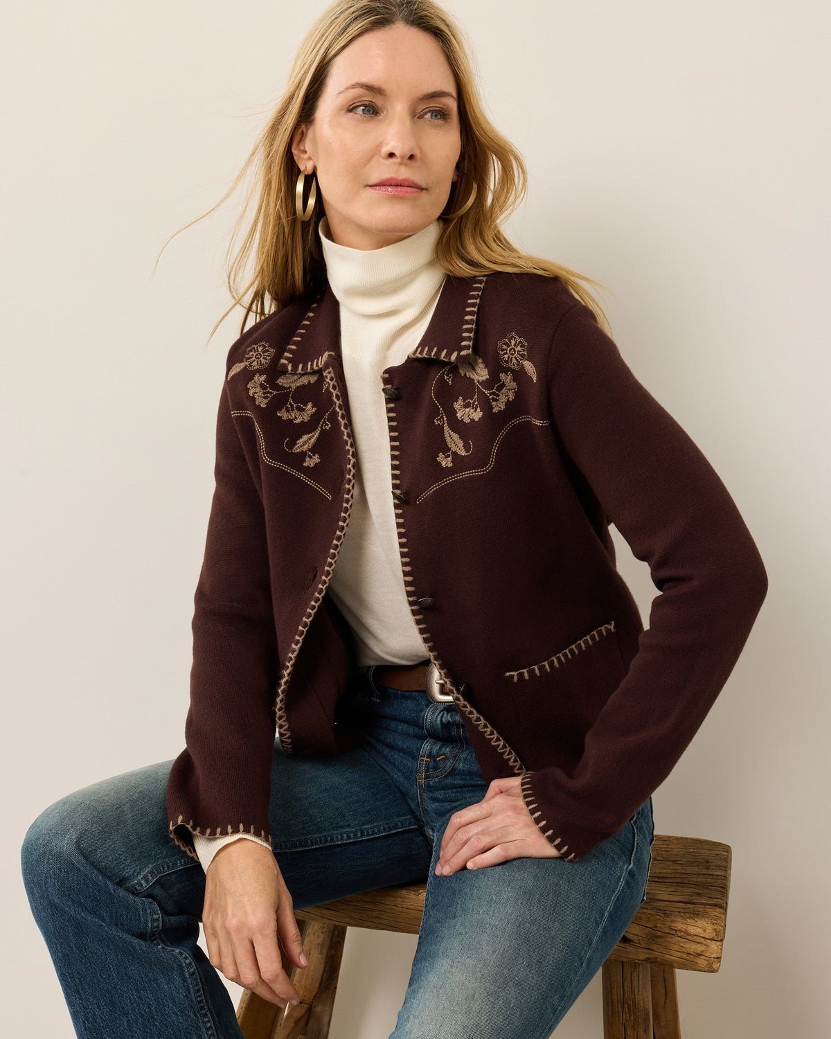 Pendleton Women's Embroidered Souvenir Cardigan