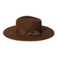 Stetson Midtown Wide Flat Brim Hat - Cognac