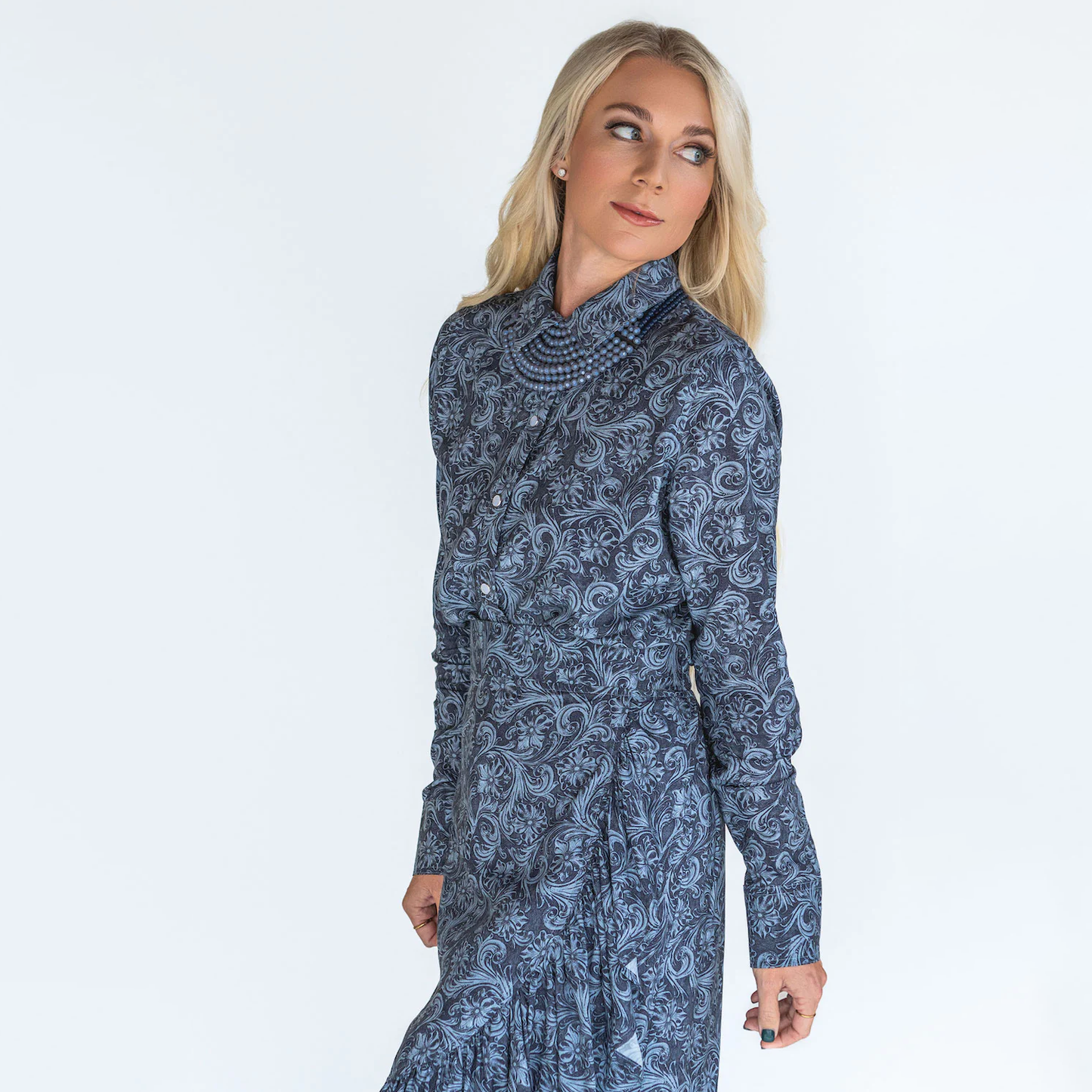 Lovlei Ranch Cheyenne Western Pearl Snap Shirt