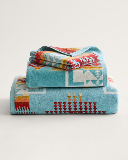 Pendleton Chief Joseph 3 Piece Towel Set - Aqua