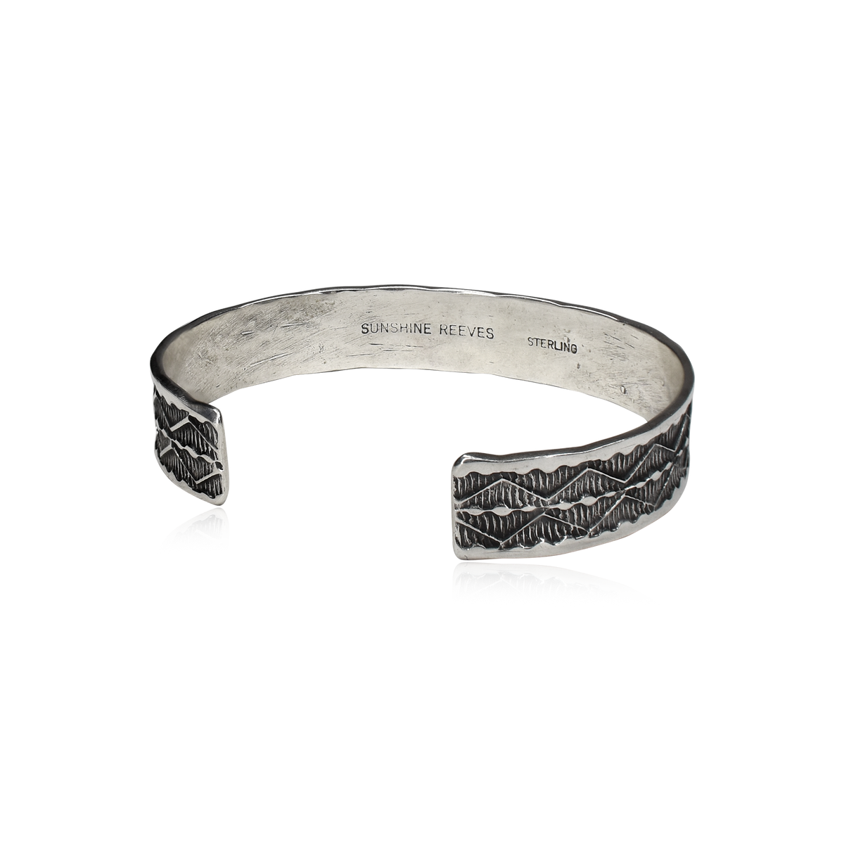 Diamond Stamped Cuff by Daniel Sunshine Reeves