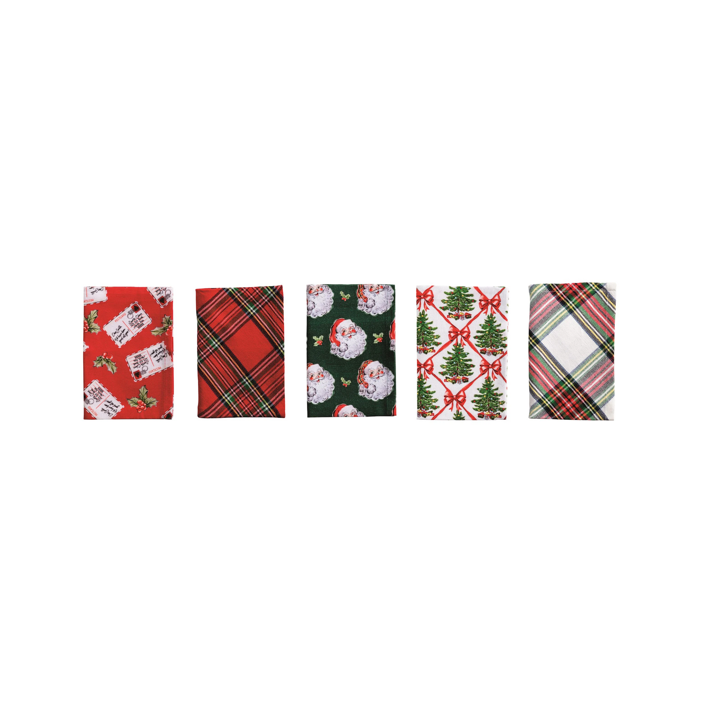 Classic Christmas Cotton Hand Towels
