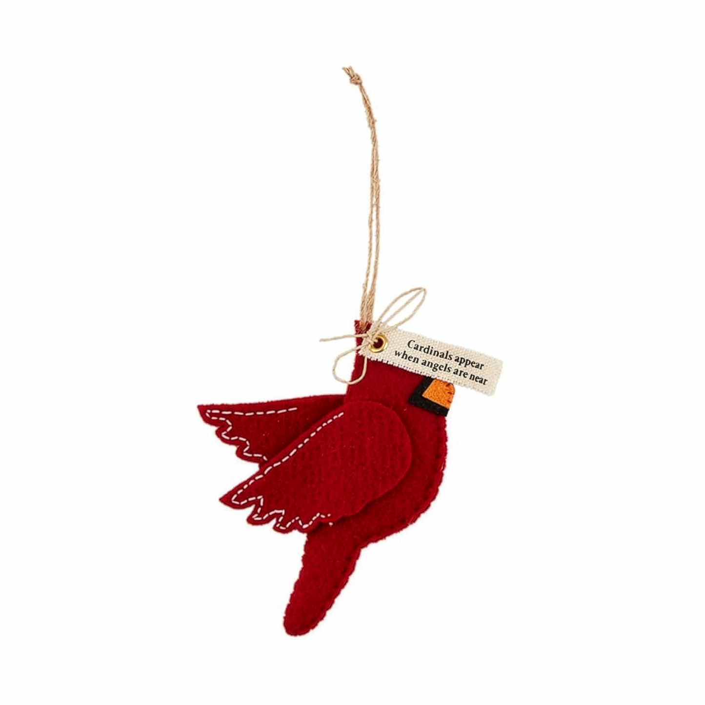 Felted Wool Cardinal Ornaments