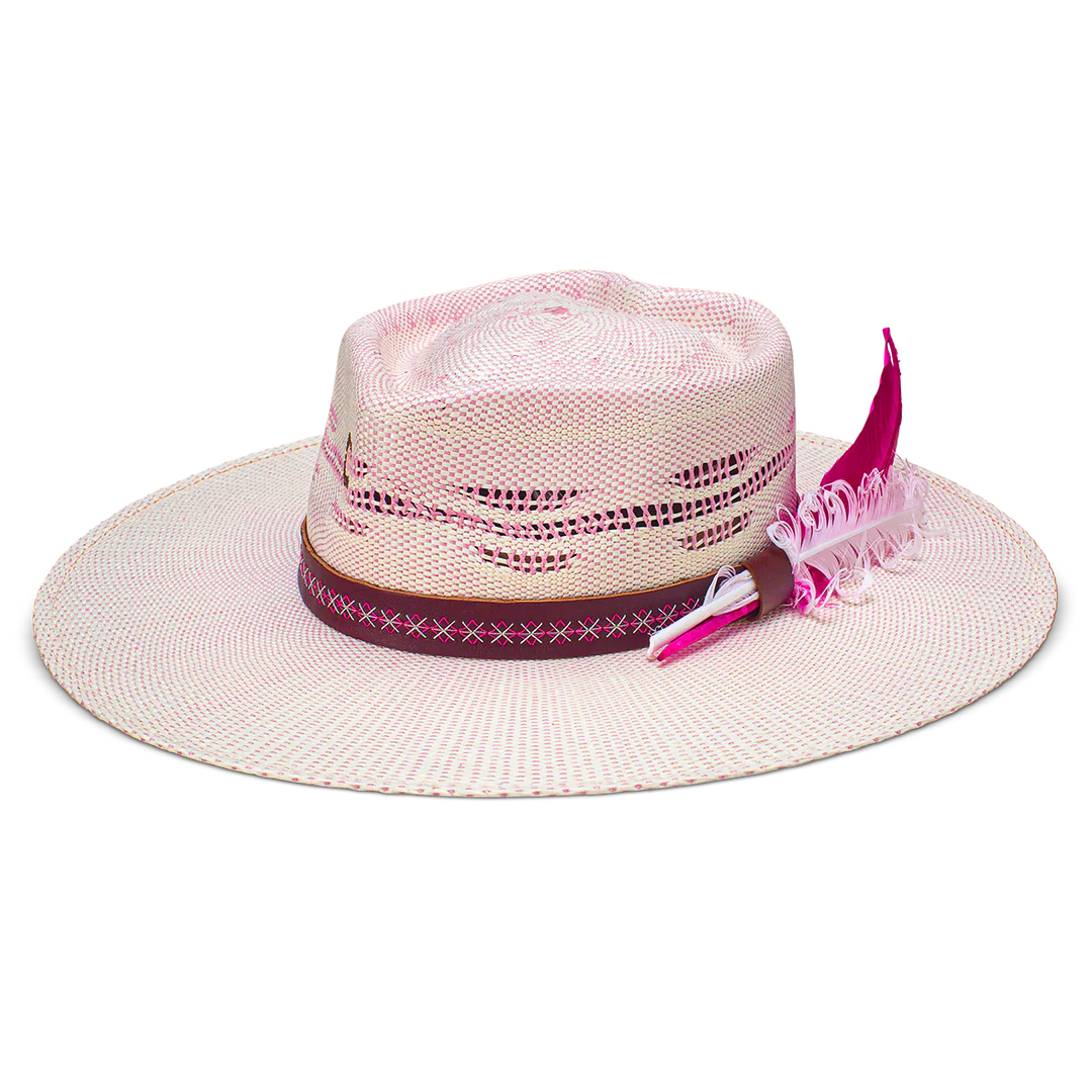 Charlie 1 Horse Always Be My Baby Straw Hat- Pink