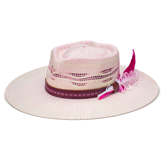 Charlie 1 Horse Always Be My Baby Straw Hat- Pink