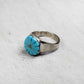 Sleeping Beauty Turquoise Circular Channel Inlay Ring by Julalita Lamy