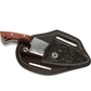 Texas Saddlery Floral Leather Knife Sheath with Knife