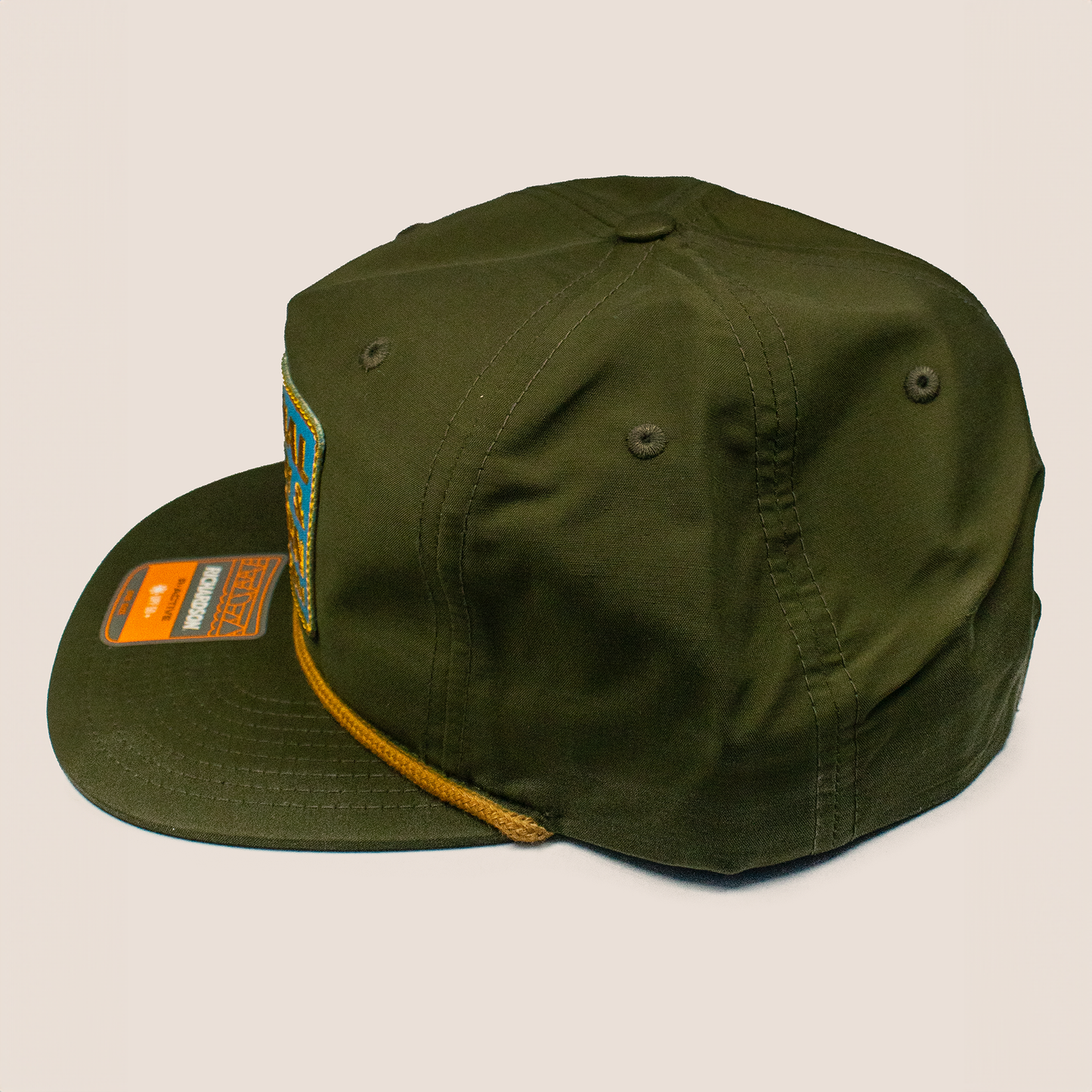 NCWHM Patch Snapback Cap with Rope - Loden/Amber Gold