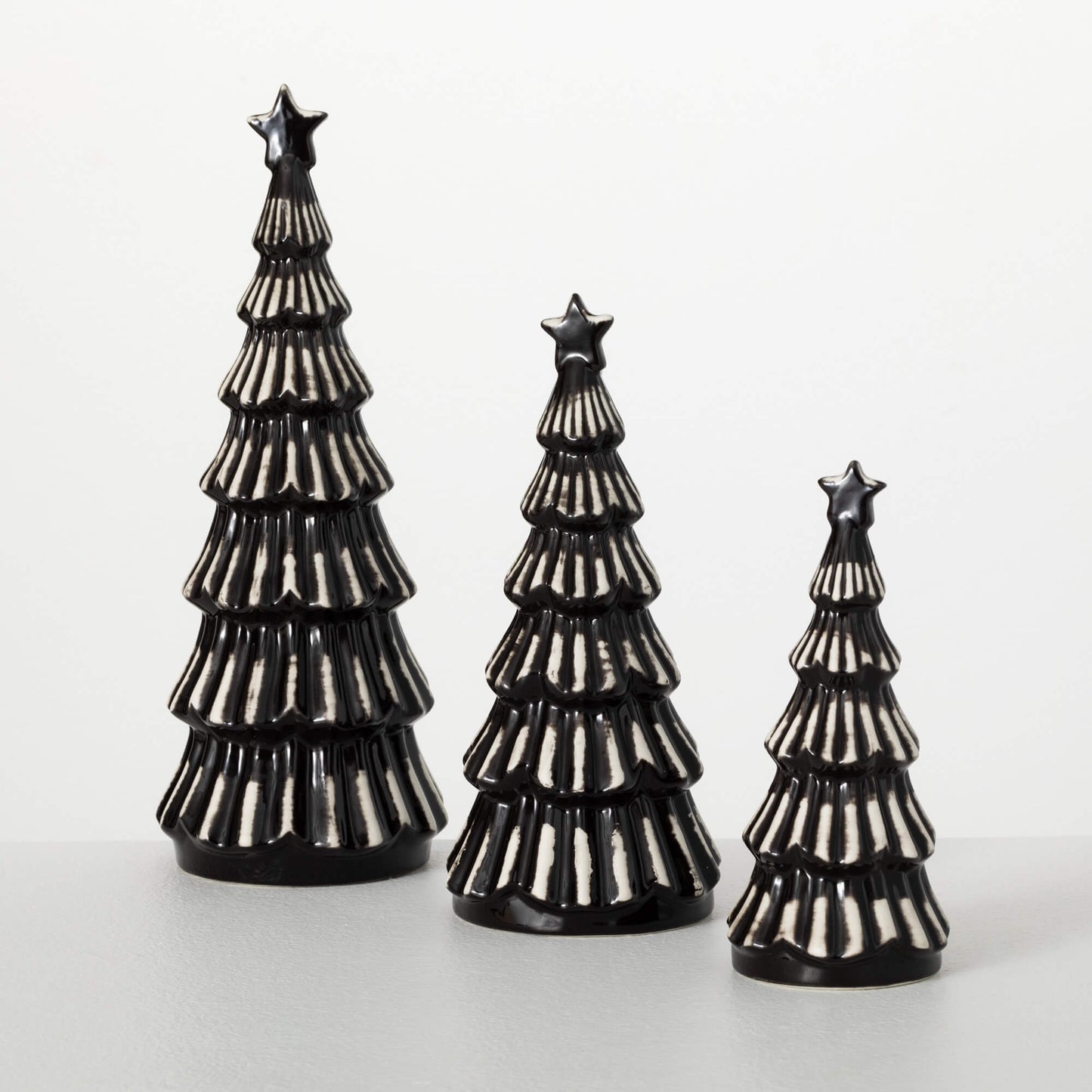 Modern Black Ceramic Christmas Tree