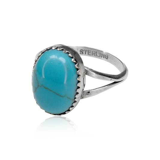 Sleeping Beauty Turquoise Oval Ring