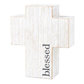 4" White Wooden Cross