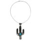 Royston Turquoise Cactus Pendant by Greg Pat with Silver Chain