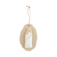 Milk Glaze Stoneware Nativity Ornament