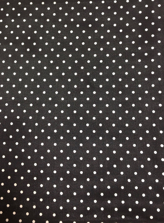 Black Cowboy Polka Dot Silk Wild Rag