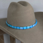 Christina Greene Faceted Hat Band with Leather Tie