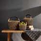 Black/Natural Woven Basket