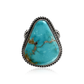 Desert Current Kingman Turquoise Teardrop Statement Ring by Albert Jake
