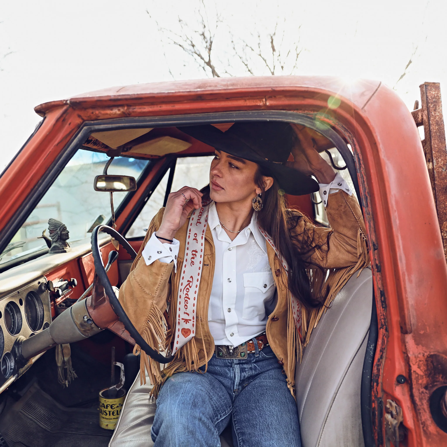 Fringe "Sweetheart of the Rodeo" Silk Twilly