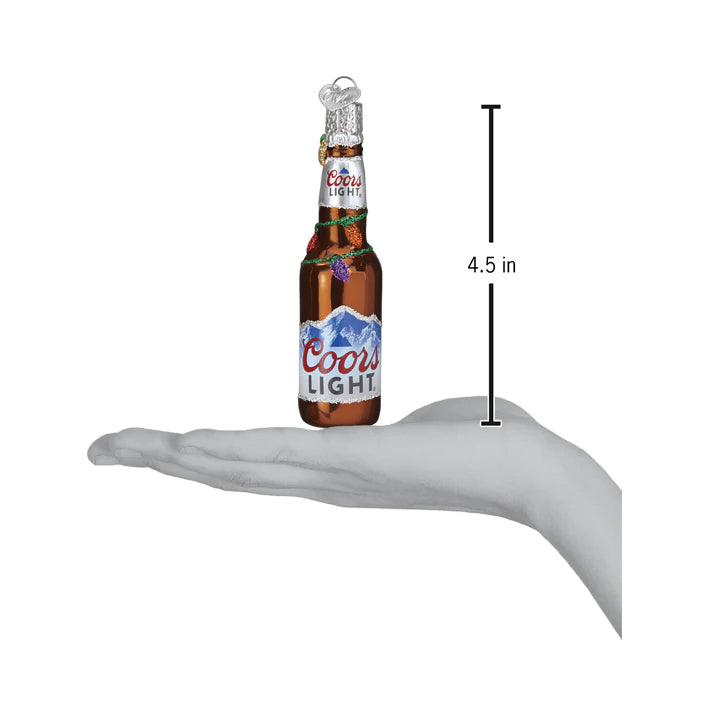 Holiday Coors Light Bottle Ornament