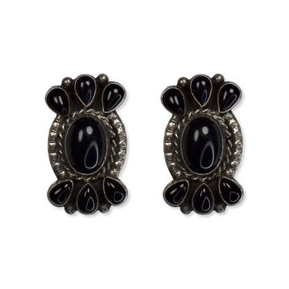Black Onyx Taos Earrings by Rocki Gorman