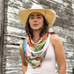 Fringe "Cactus Blooms" by Dolan Geiman Silk Wild Rag