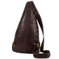 Cullom Trail Hide Bucket Sling Bag in Black