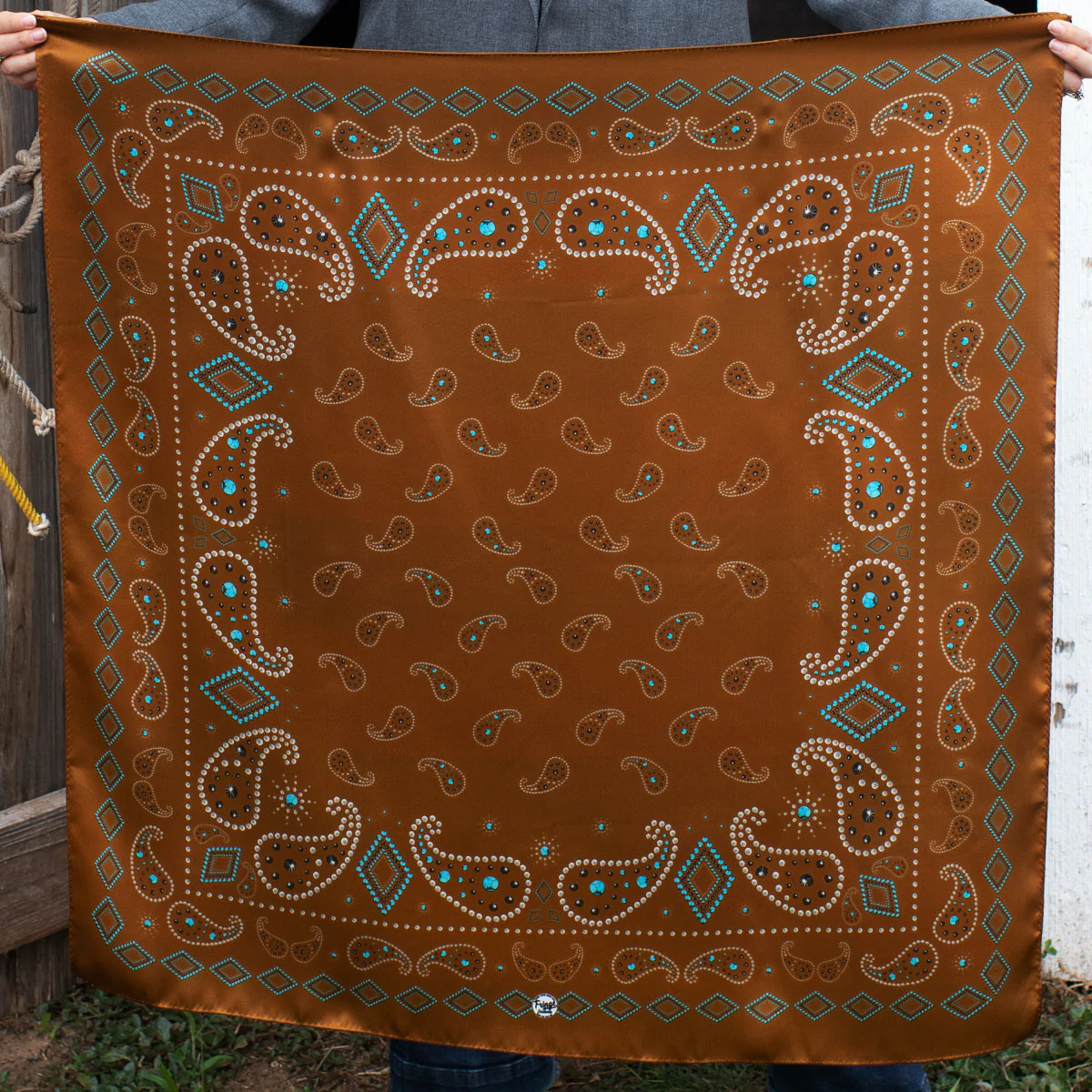 Fringe "Pretty Paisley" Silk Wild Rag
