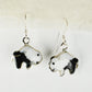 White Buffalo Bison Earrings