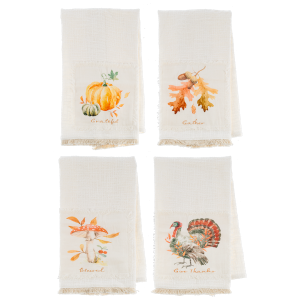 Bountiful Woven Cotton Tea Towel