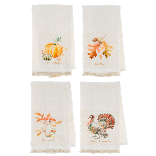 Bountiful Woven Cotton Tea Towel