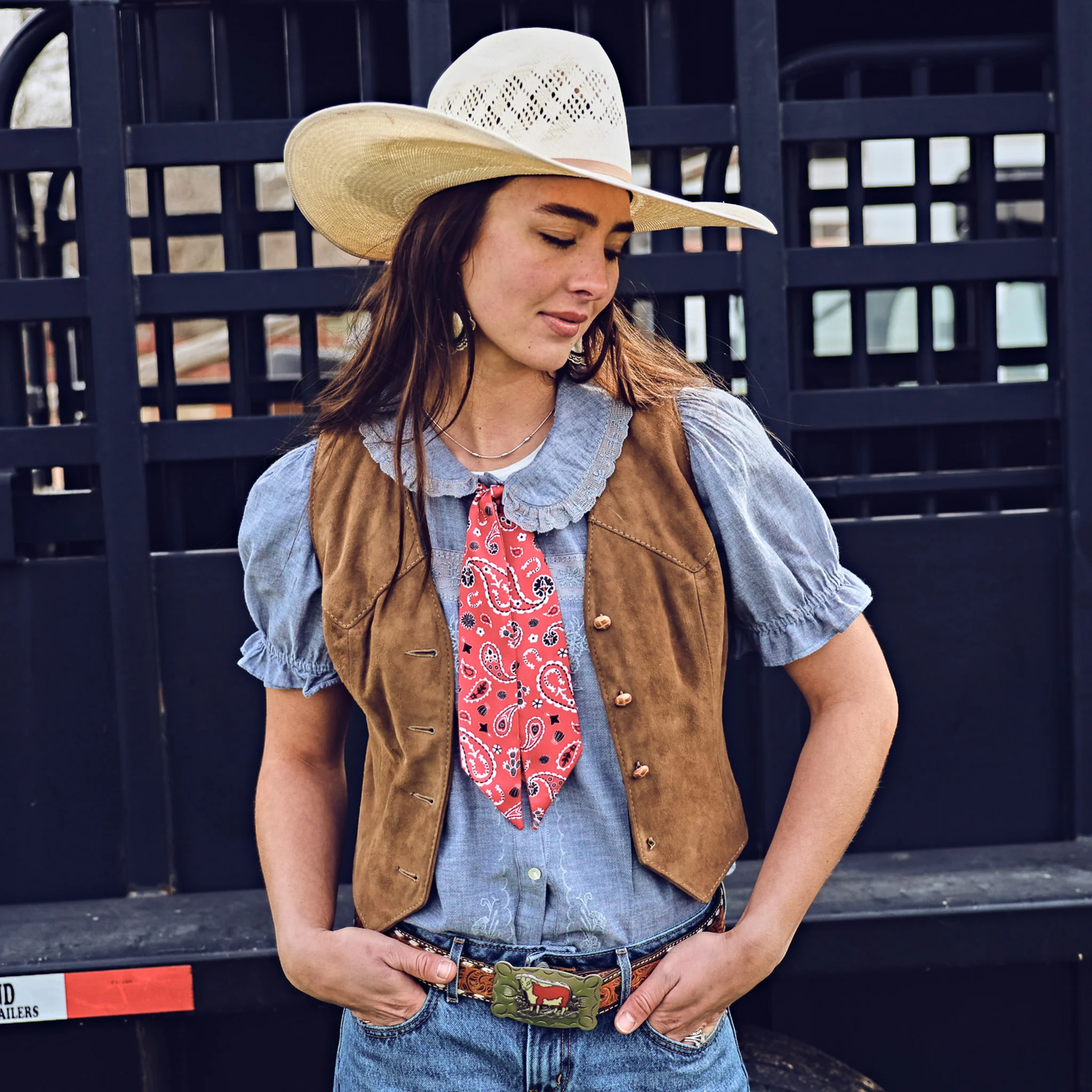 Fringe "Luck Be a Paisley" Silk Twilly